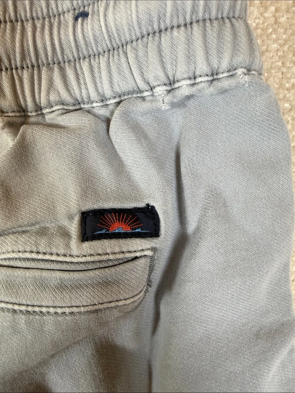 Faherty Men's Essential Drawstring Shorts Gray Size Medium